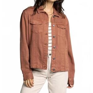 NEW THREAD & SUPPLY jackie denim jacket in rustic brown